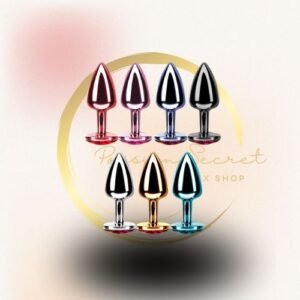 PLUG ANAL METAL COM PEDRA MÉDIO HARD