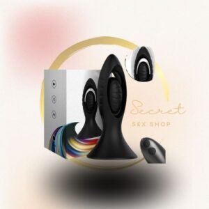 PLUG ANAL VIBRO RECARREGÁVEL COM CONTROLE 10 VIBRAÇÕES