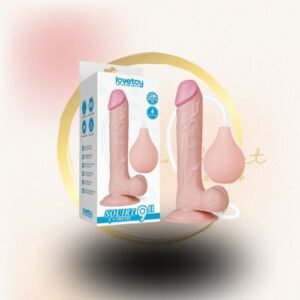 PÊNIS EJACULADOR COM ESCROTO SQUIRT 22X3,5CM